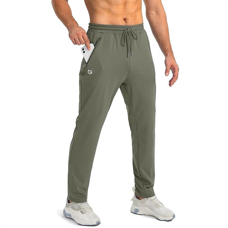 Men’s Zipper Pocket Joggers | Tapered Workout Sweatpants