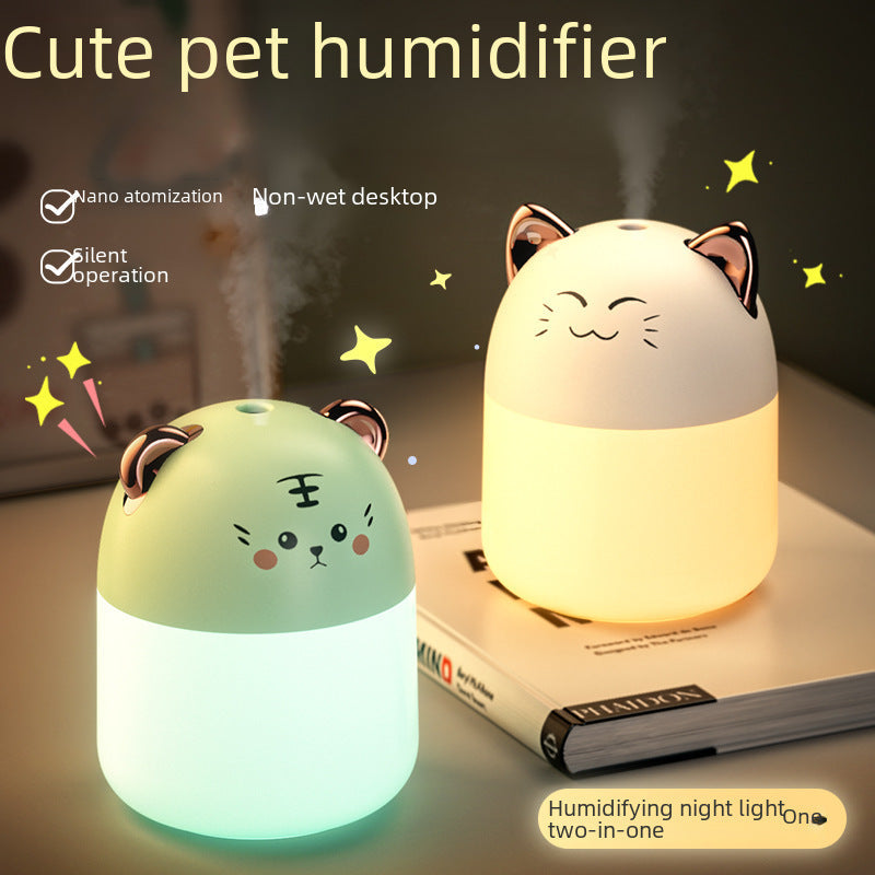 Cute Pet USB Mini Humidifier for Home, Office & Car