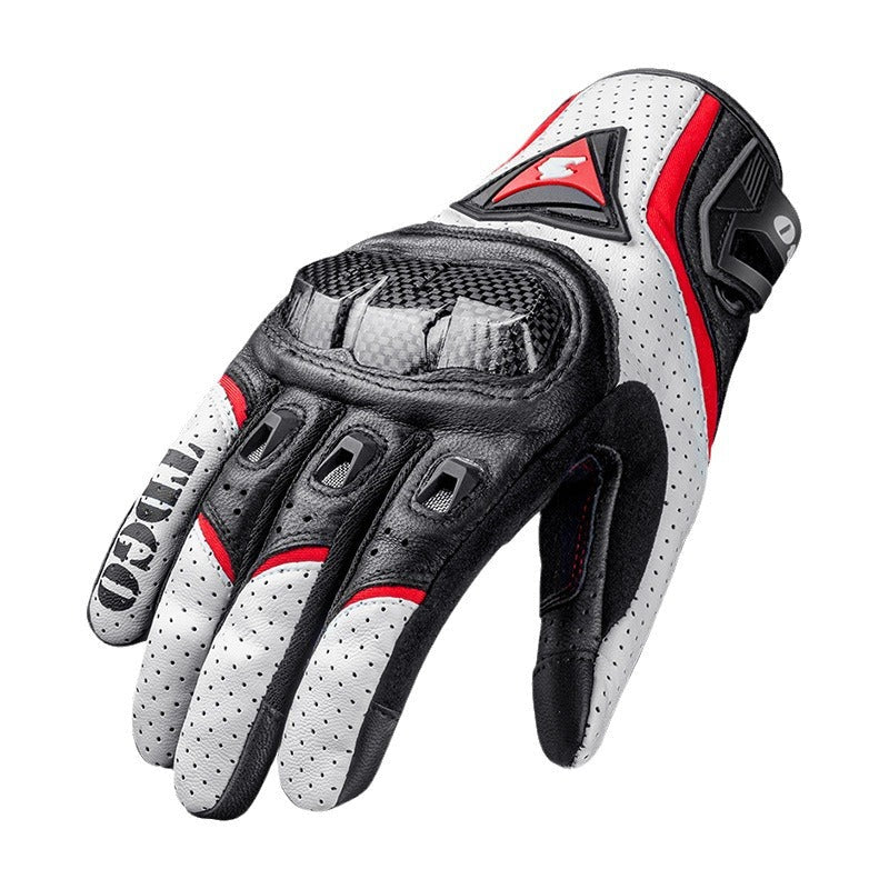 Motorcycle Carbon Fiber Riding Gloves – Breathable All-Season