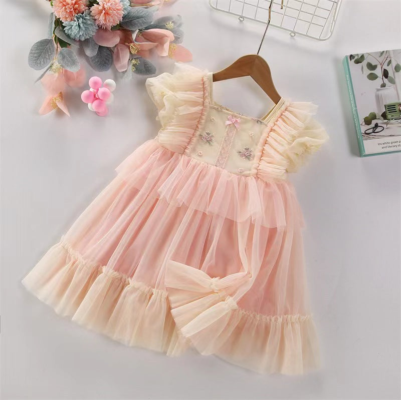 Girls Lolita Mesh Princess Dress Birthday Ruffle Style – Kids Fashion Nepal | Tudoholic