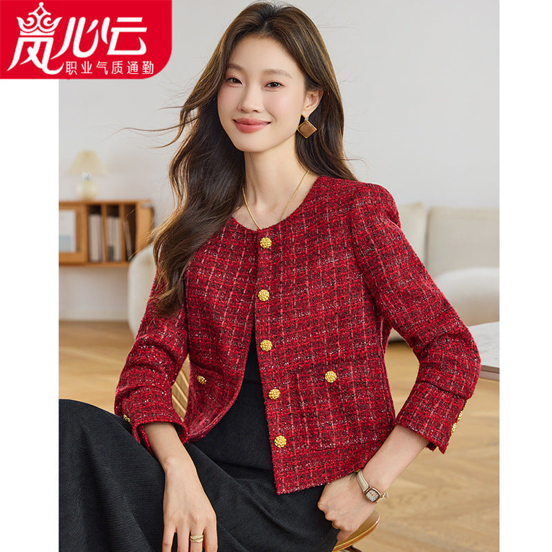 INSTOCK-Women’s Chanel-Style Tweed Jacket