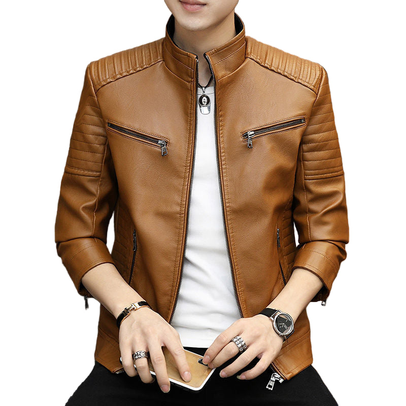Haining Genuine Sheepskin Men's Leather Jacket | Spring Autumn