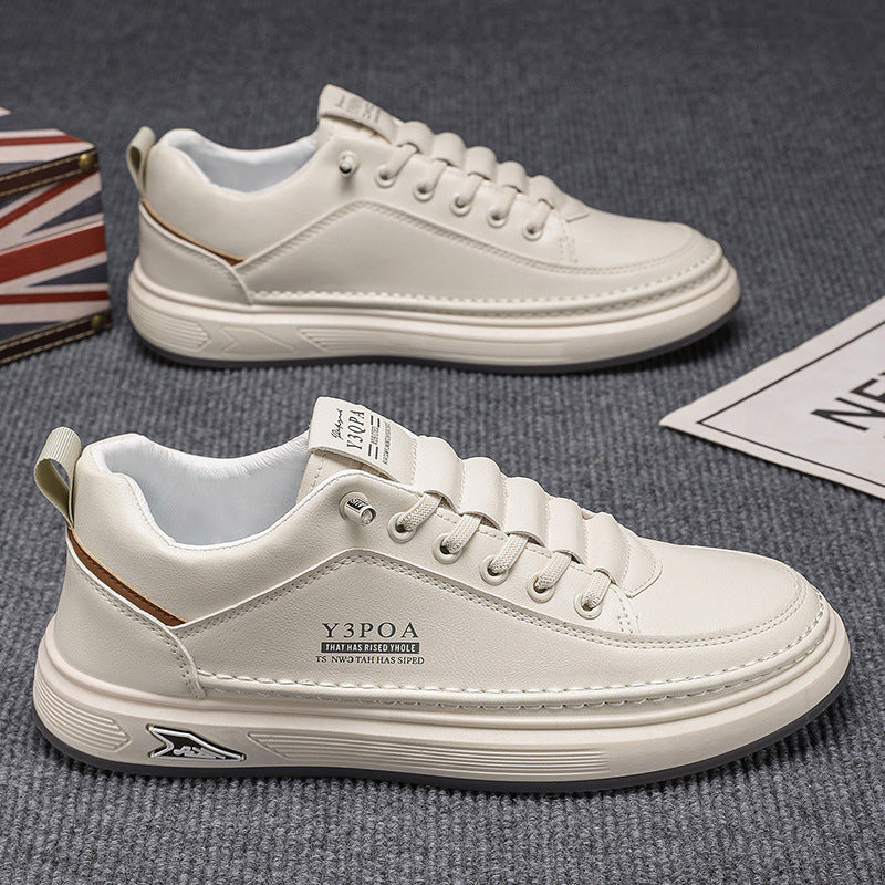 2025 Spring Men’s White Breathable Casual Sneakers