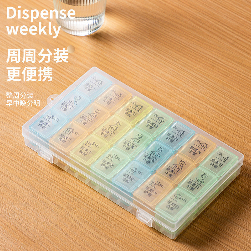 Portable Cross-Border Weekly Medicine Storage Box