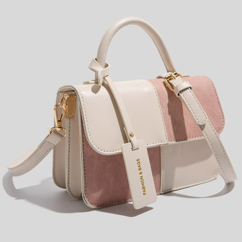 STOCK-French Retro Messenger Bag – Women’s Small Square Bag