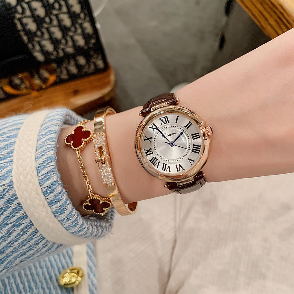 Dinimi Women’s Retro Quartz Watch – Classic & Trendy Style
