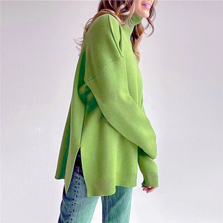 Women’s Loose Knit Turtle Neck Sweater