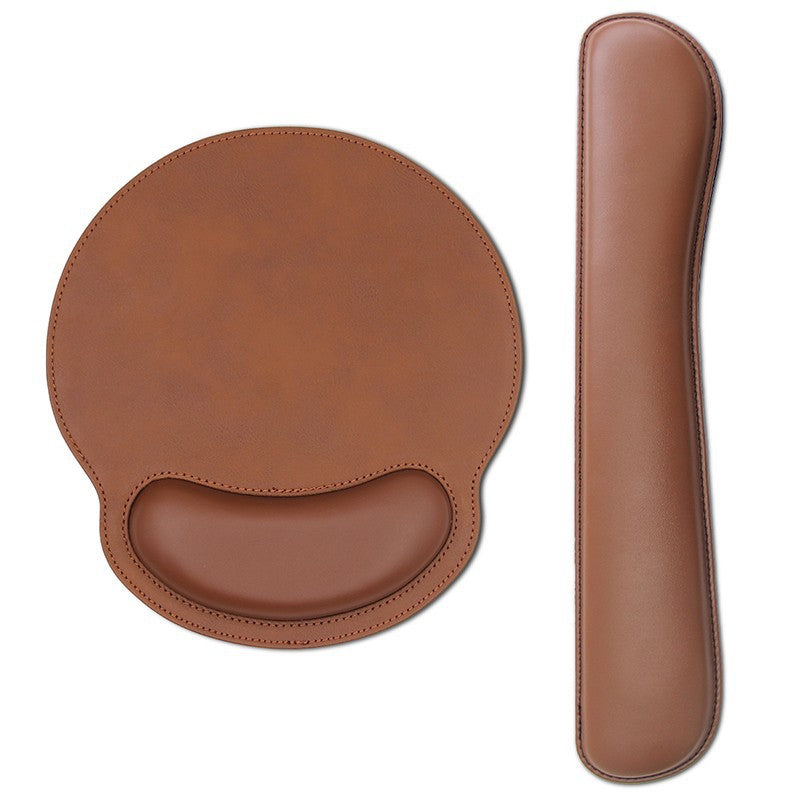 Lock Edge PU Leather Soft Face Wrist Mouse Pad