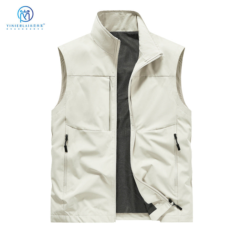 Custom Summer Work Vest – Printed Logo Promotional Waistcoat