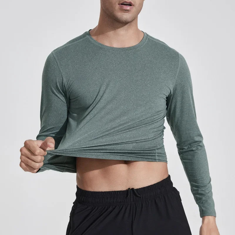 Men’s Quick-Dry Long Sleeve Fitness Top