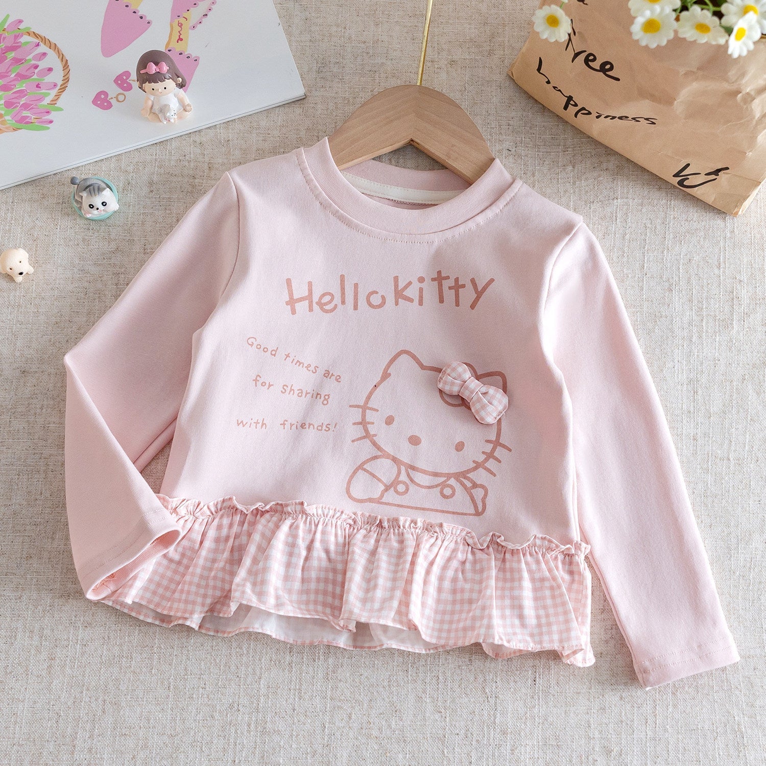 Baby Girls Cartoon Long Sleeve Korean Top – T-Shirts – Image 6