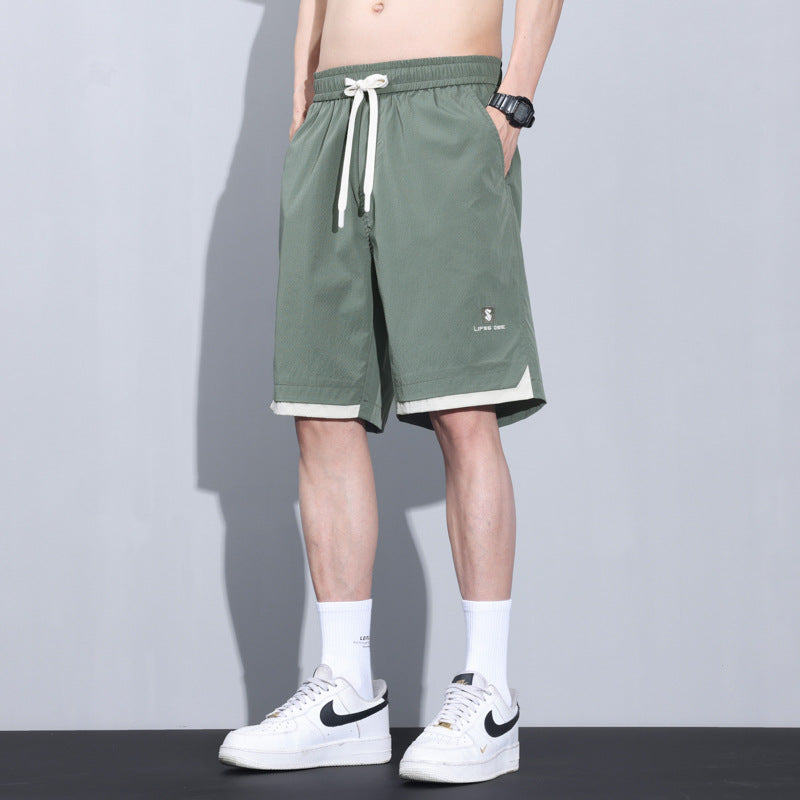 Men's Ice Silk Summer Shorts – 2025 Casual Sportswear