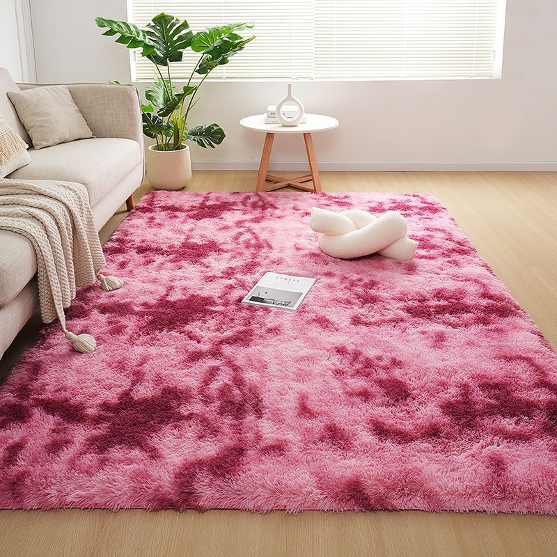 STOCK-Modern Silk Tie-Dye Carpet for Bedroom & Living Room