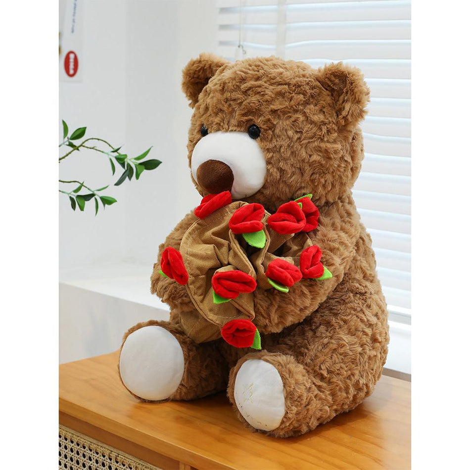 Cute Rose Lamb Doll Plush Toy Couple Birthday Gift