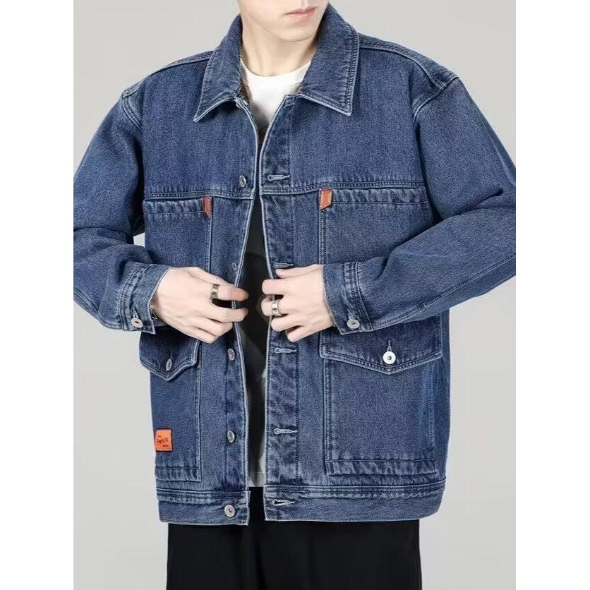 Men’s Fleece-Lined Denim Jacket – American Style