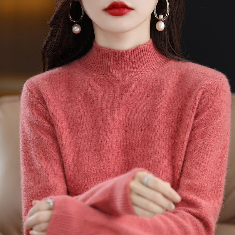 Women’s Half Turtleneck Warm Sweater for Autumn & Winter