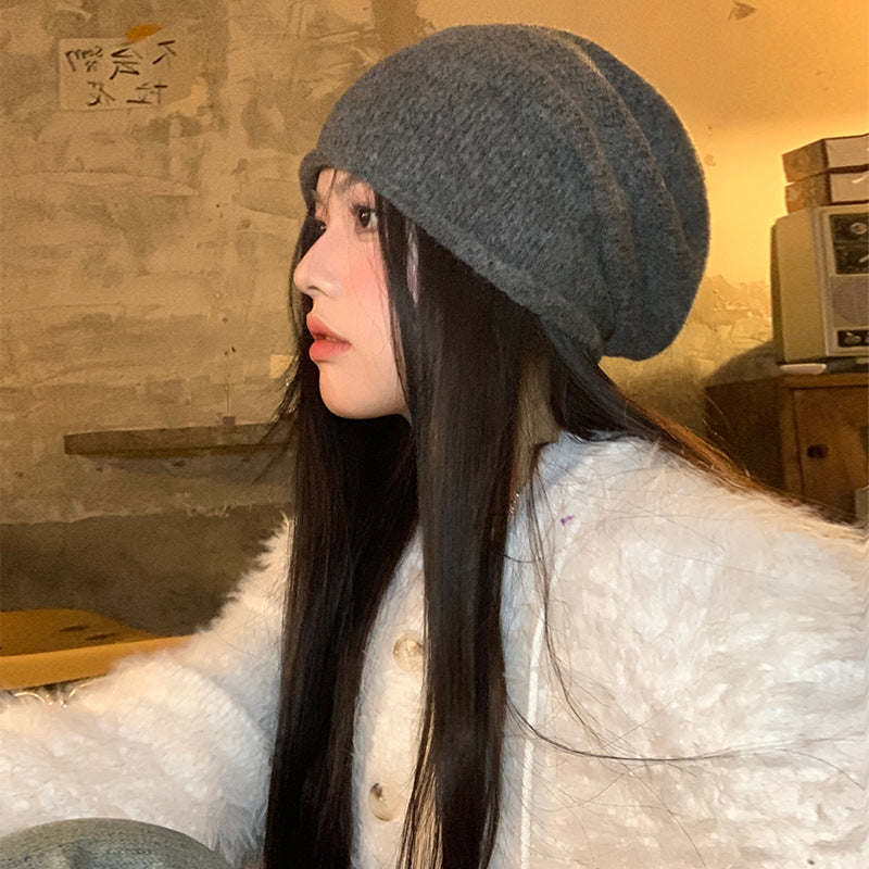 Women’s Plush Knit Slouchy Wool Beanie