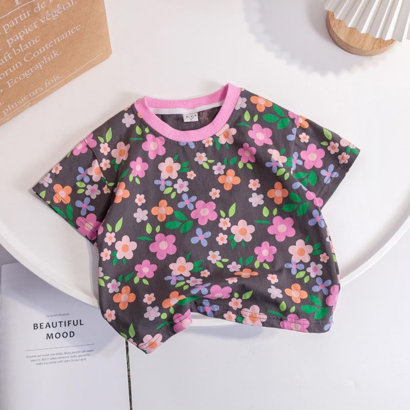 Girls 3D Flower Cotton T-Shirt – Cute Summer Top – T-Shirts – Image 11