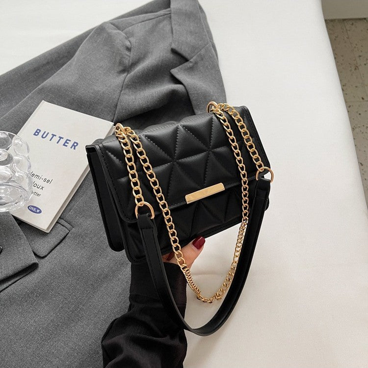 STOCK-Korean Style Chain Crossbody Small Square Bag for Women