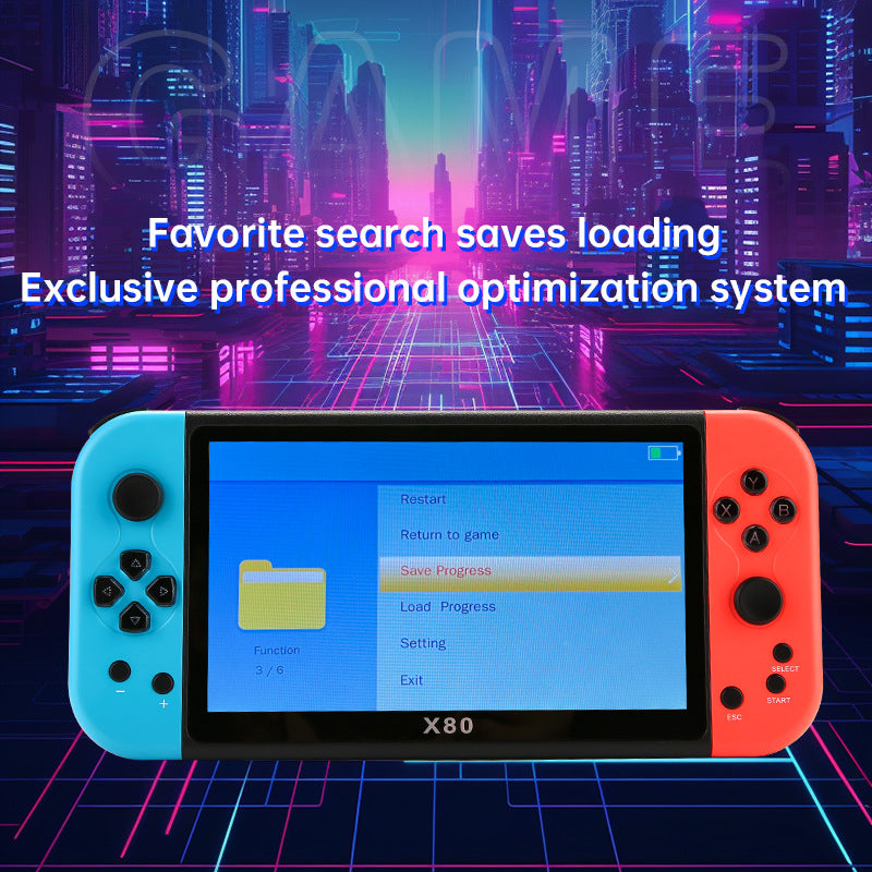 X80 7” Retro PSP Game Console – Classic Arcade Fun