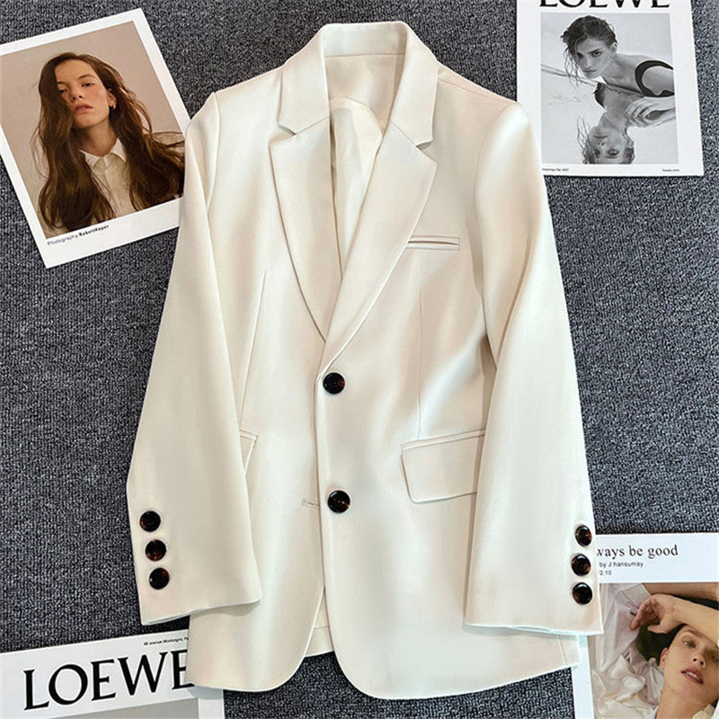 Brown Korean Style Blazer for Women – Spring Autumn 2026