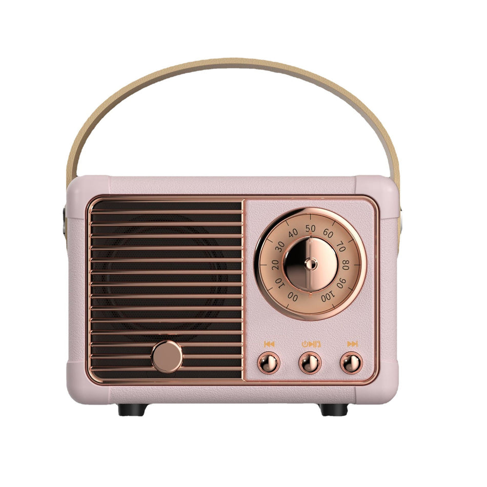 STOCK-Retro H1 Mini Bluetooth Speaker with Bass & Portable Design