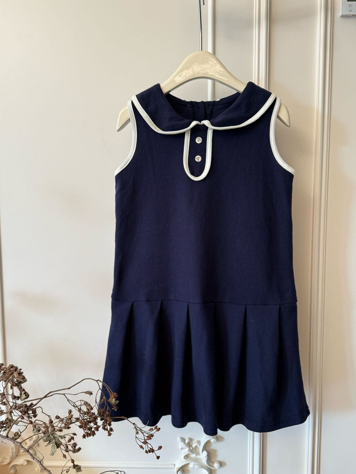 Girls Cotton Polo Pleated Skirt Dress Summer 2026 – Summer Kids Fashion Nepal | Tudoholic