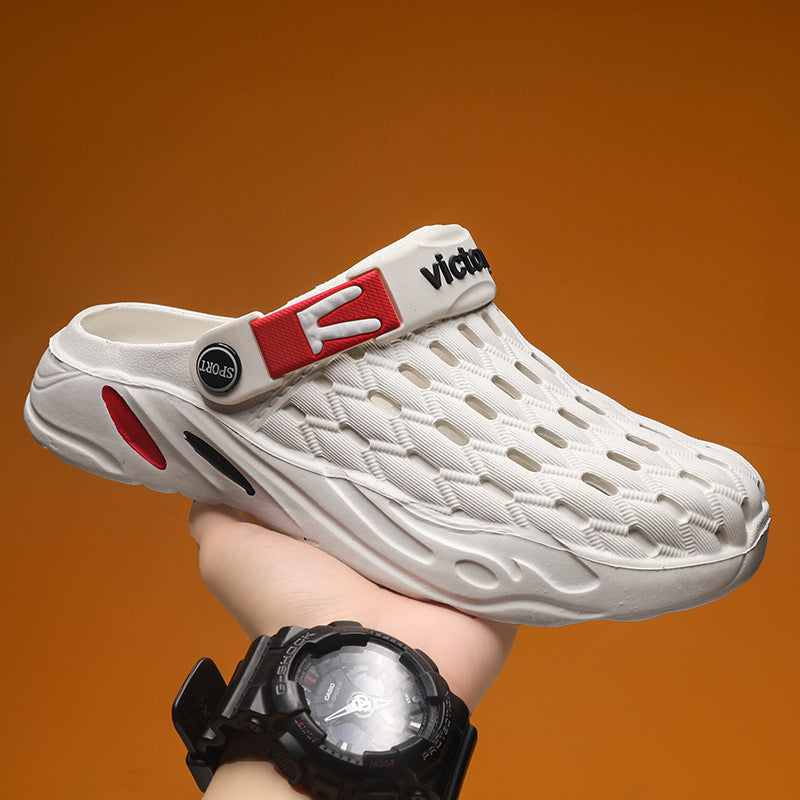 Hole Shoes Casual Thick Soled Non Slip Beach Outer Wear New.