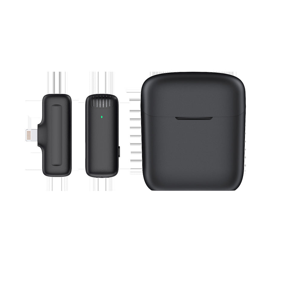 J11 Wireless Lavalier Mic – Mini, Noise Reduction & Charging Case