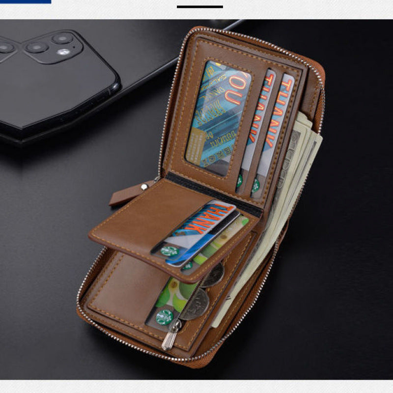 Cartoon Trendy Men’s Short Wallet – Teen & Student Style