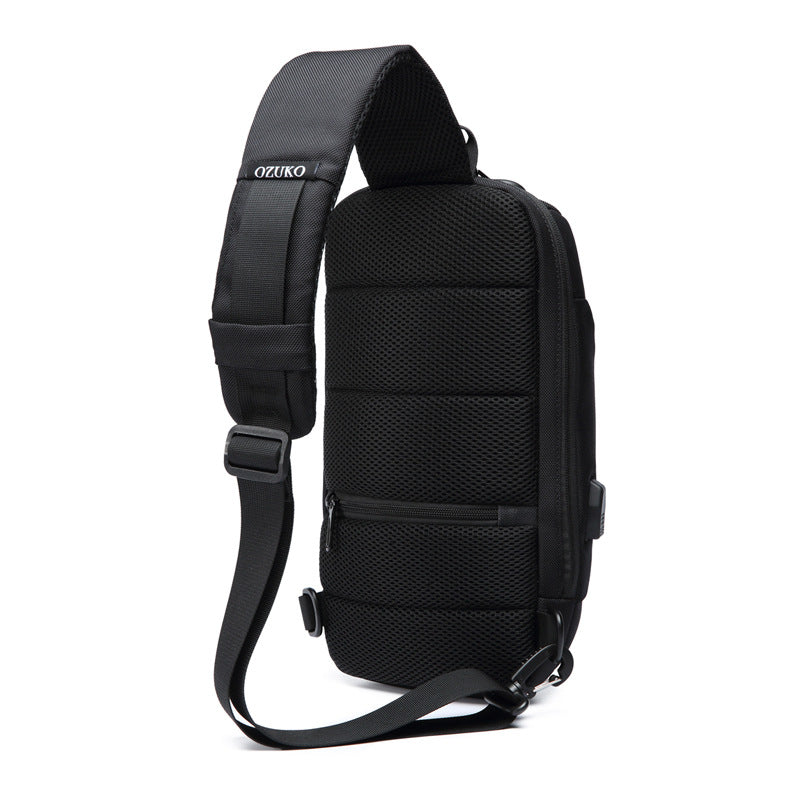 OZUKO Men’s Waterproof Tactical Chest Bag – Outdoor Style
