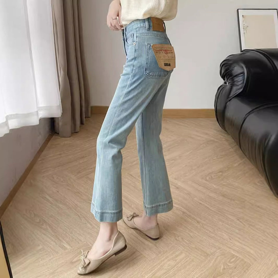 Light Blue Ice Silk Stretch Jeans