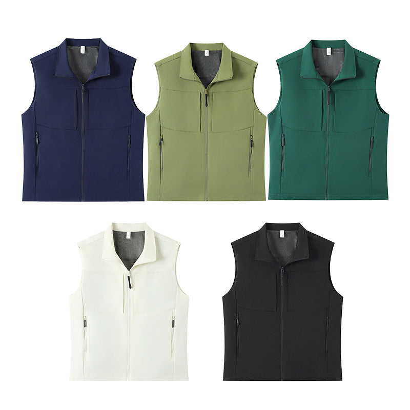 Men’s Outdoor Multi-Pocket Vest Spring Autumn Fishing Photography