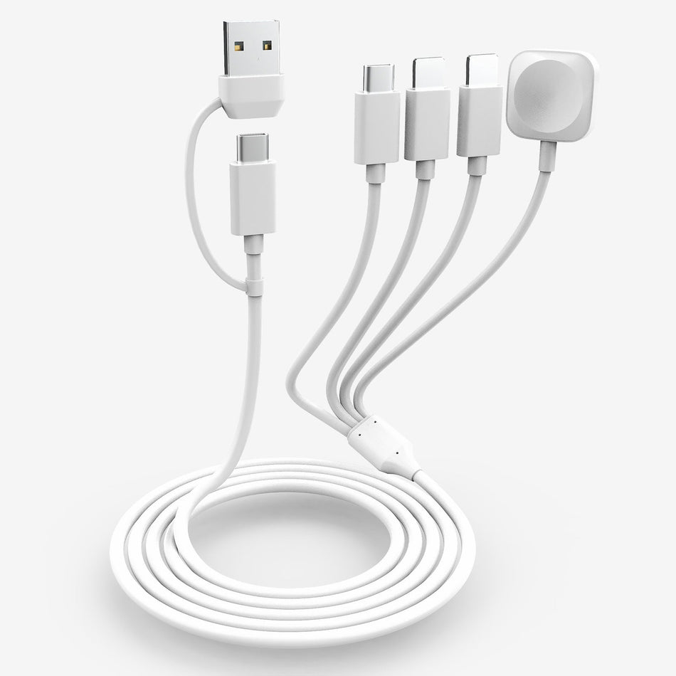 4-in-1 USB Fast Charging Cable – Type-C & Magnetic Watch