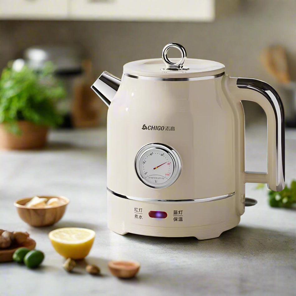 Chigo Retro Electric Kettle | 304 Steel & Stylish