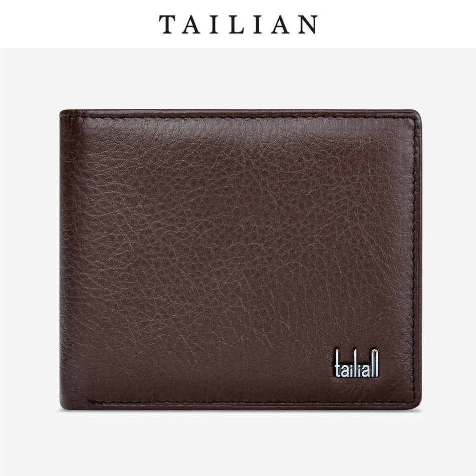Men's Genuine Leather Short Wallet – Vintage