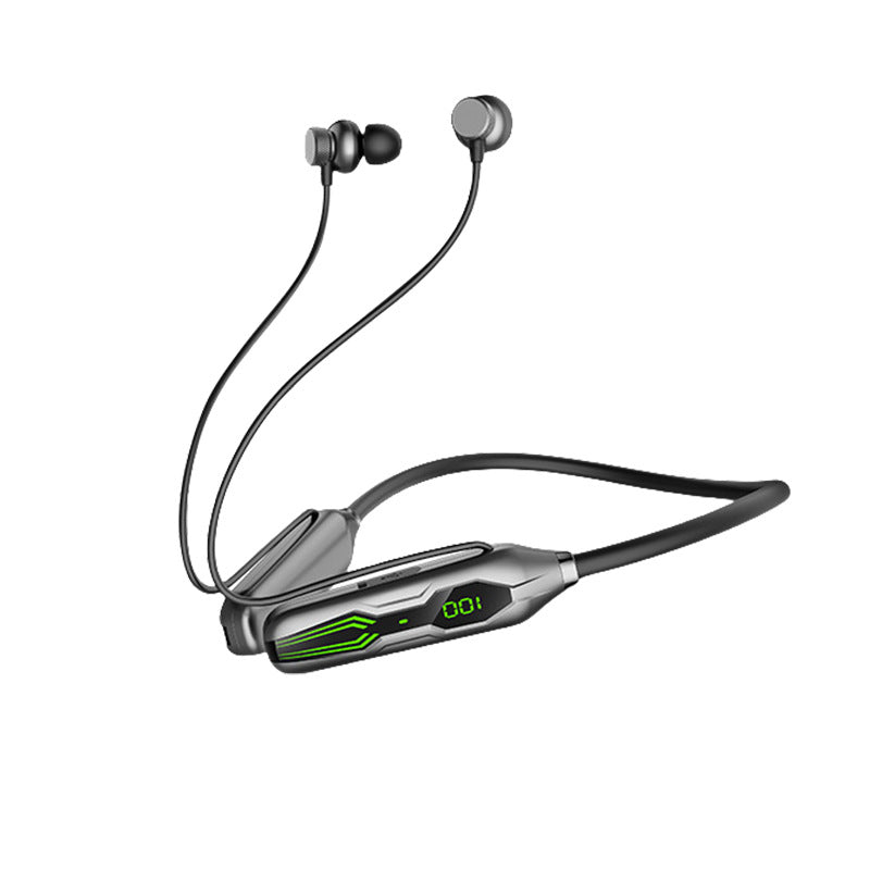 Large Power Display Neck Hanging Bluetooth Headset – Sports Ready