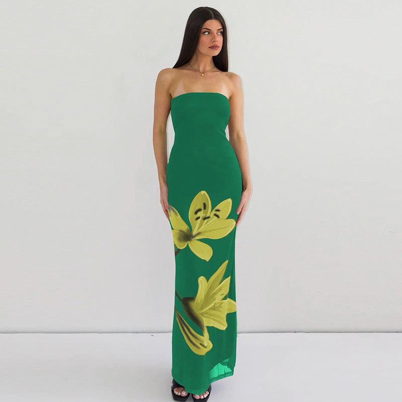 Women's Summer Off-Shoulder Backless Strap Dress