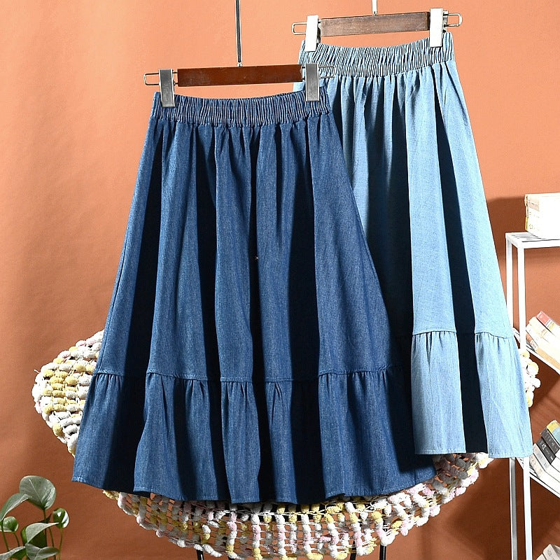 A-Line Denim Overskirt