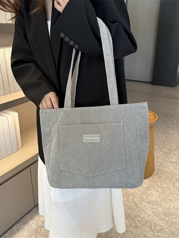 2024 Large Capacity Corduroy Tote Shoulder Bag for Women