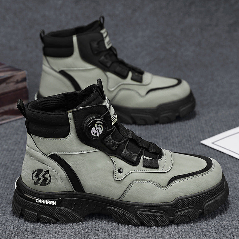 Men’s High-Top Fleece-Lined Winter Martin Boots
