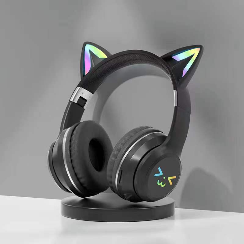Premium Cat-Ear Wireless Bluetooth Headphones with Gradient Finish