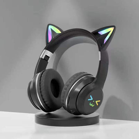 Premium Cat-Ear Wireless Bluetooth Headphones with Gradient Finish