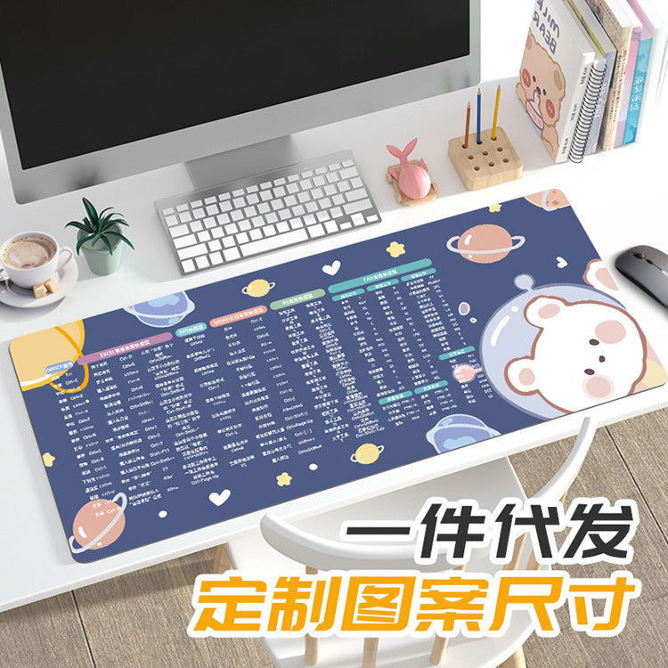 Large Waterproof Mouse & Keyboard Pad for Girls – Thickened
