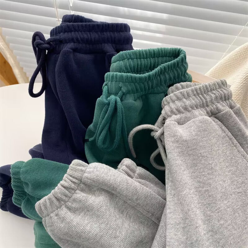 Kids Elastic Waist Jogging Sports Pants Spring Autumn