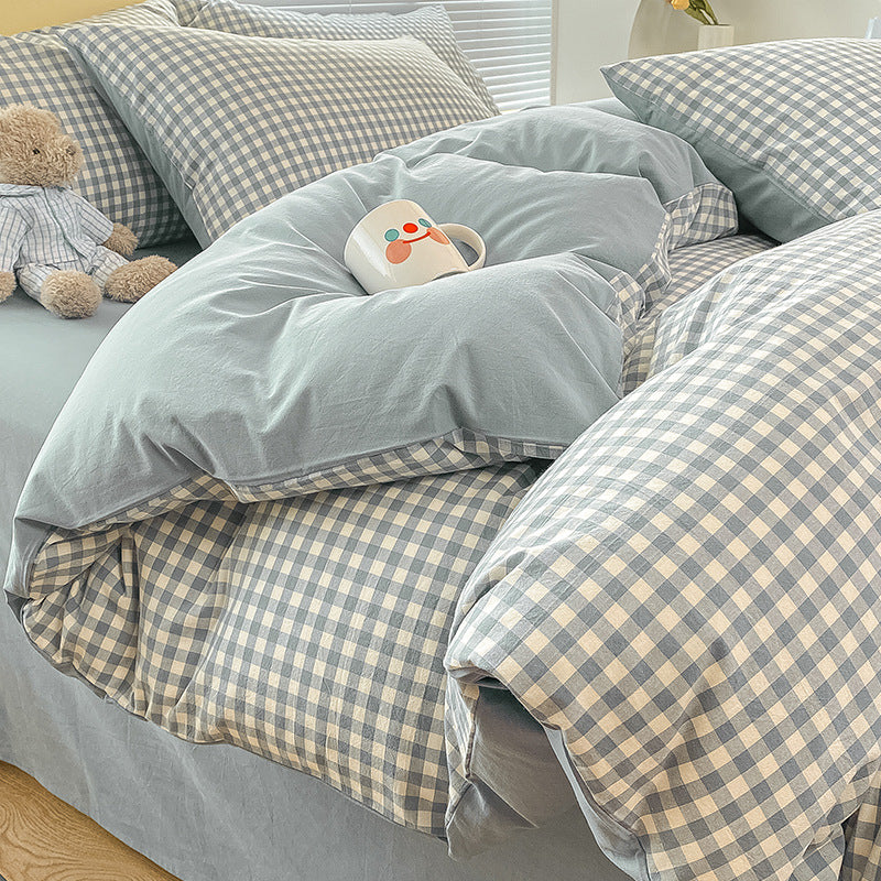 Pure Cotton Quilt & Bed Sheet Set – 3/4 Piece Bedding