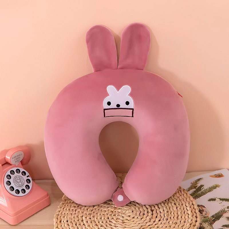 Hooded U-Shaped Travel Pillow with Eye Cover