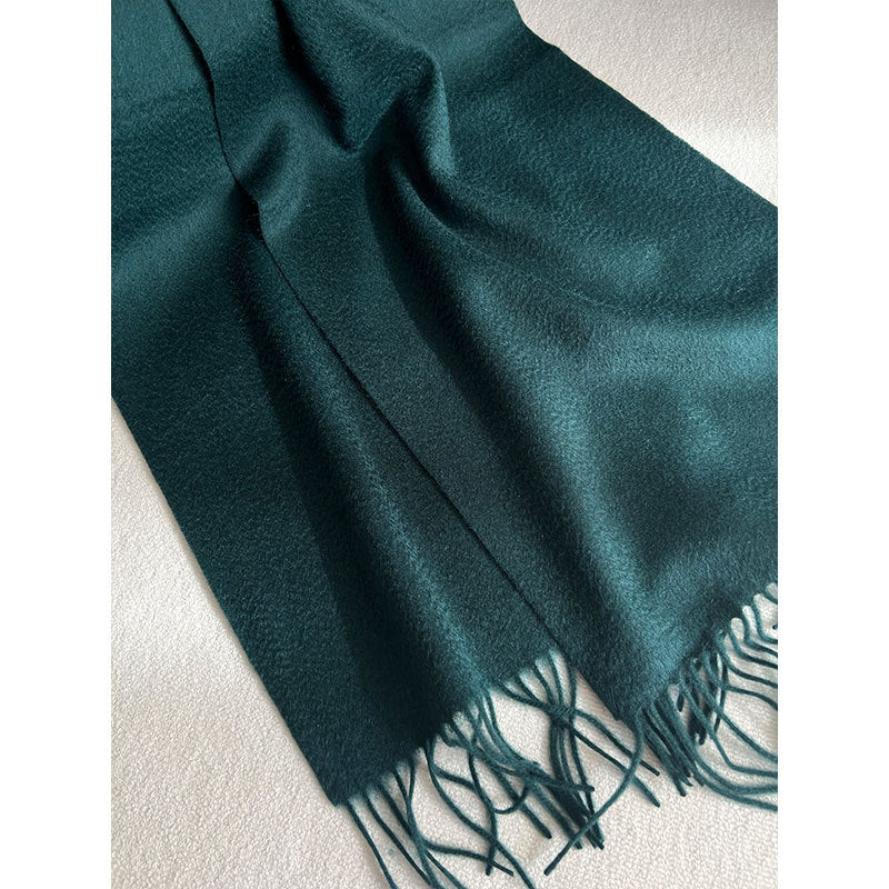 Full Cashmere Water Ripple Scarf – Warm Autumn/Winter Unisex