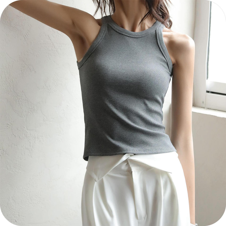 Black Threaded Camisole for Women – Sleek & Trendy Layering
