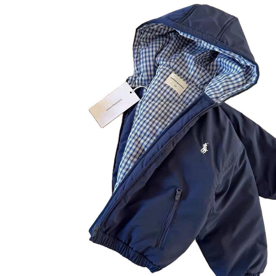 Little Bear Boys Quilted Hooded Winter Jacket 2025